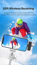 Ulanzi J12 Wireless Lavalier Microphone Lapel Microphones Set Short Video Recording Mini Mic For iPhone Android Live Broadcast