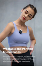 Ulanzi U-Mic Wireless Lavalier Microphone Dual-Channel Recording for Camera Android iOS Smartphone 20 hours Operating Time