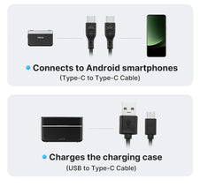 Ulanzi U-Mic Wireless Lavalier Microphone Dual-Channel Recording for Camera Android iOS Smartphone 20 hours Operating Time