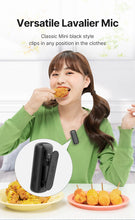 Ulanzi J12 Wireless Lavalier Microphone Lapel Microphones Set Short Video Recording Mini Mic For iPhone Android Live Broadcast