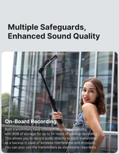 Ulanzi U-Mic Wireless Lavalier Microphone Dual-Channel Recording for Camera Android iOS Smartphone 20 hours Operating Time