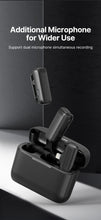 Ulanzi J12 Wireless Lavalier Microphone Lapel Microphones Set Short Video Recording Mini Mic For iPhone Android Live Broadcast