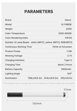 Ulanzi VL119 RGB Handheld Stick Light Wand Tube LED Video Light CRI 95+ 2500K-9000K 2000mAh Photography Lighting Fill Lamp