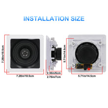 Herdio Bluetooth Ceiling Speakers 320W 5.25 Inch Flush Mount In Wall Speakers Surround Sound System Perfect For Home Theater TV