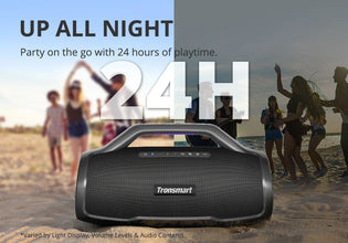 Tronsmart Bang Max Speaker 130W Party Speaker with 3 Way Sound System, Sync Up 100+ Speakers, APP Control, Guitar/Mic Input