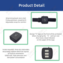 EMG Armband Dry Electrode Muscle Sensor Wearable Device Gesture Control Game Robot Bluetooth With Upper PC Software for Arduino