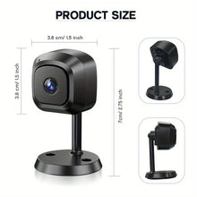 2.4GHz Wi-Fi mini security camera, 1080p HD night vision baby monitor, pet camera with mobile app, motion detection