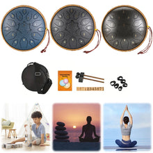 Tongue Drum 12 Inch D Tone Ethereal Drums Children Steel Hand Drums Yoga Meditation Professional Percussion Instruments Gift