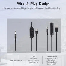 Call Center Headset Stereo Headphones With Noise Cancelling Microphone Suitable For Zoom Skype Office Call Center Home Podcast