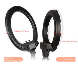 SH 18 Inch Knob Ring Light LED Selfie Video Lamp With Tripod Stand Phone Clip For YouTube Live Lighting Photo Photography Studio