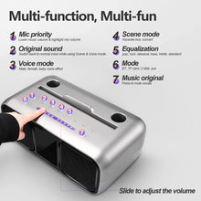 Family Karaoke Bluetooth Speaker With Wireless Microphone Portable Subwoofer AUX TF Card Play Professional Home Stereo Audio Set