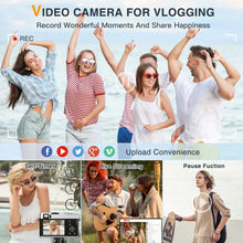 4K Digital Camera Auto Focus 48MP Vlogging Camera for YouTube and Anti-Shake Video Camera Autofocus with Viewfinder Flash & Dial