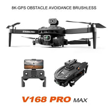 V168 Mini Drone 8K 5G GPS Professina HD Aerial Photography Dual-Camera Quadcopter Brushless Avoidance Optical Flow For Xiaomi