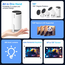 Magcubic Projector 4K Android 11 HY300 Dual Wifi6 260ANSI Allwinner H713 BT5.0 1080P 1280*720P Cinema Outdoor portable Projector