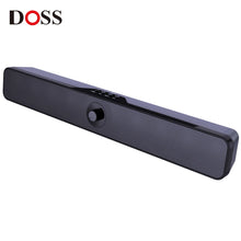 DOSS Computer Speaker Bluetooth Sound Bar 16W Stereo Bass Sound Music Box 20 Hours Playtime SoundBar for Laptop PC Smart Phone