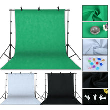 Photography Photo Studio Softbox Lighting Kit With 2.6x3M Background Frame 3pcs Backdrops Tripod Stand Reflector Board 4Umbrella