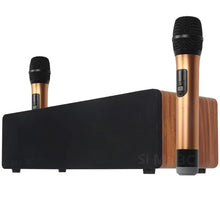 Professional Karaoke Wireless Microphon System Audio Set UHF Handheld Mic Blueteeth Speaker for Party box Karaoke Church Meeting