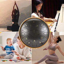 Tongue Drum 12 Inch D Tone Ethereal Drums Children Steel Hand Drums Yoga Meditation Professional Percussion Instruments Gift