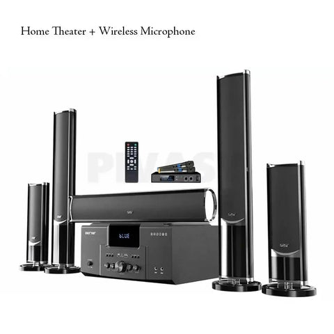 8 Inch High Power TV Living Room KTV Bluetooth 4.0 Speaker Stereo Sound Subwoofer Speaker 5.1 4Ω Home Theater System Audio Set