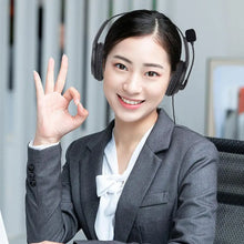 Call Center Headset Stereo Headphones With Noise Cancelling Microphone Suitable For Zoom Skype Office Call Center Home Podcast