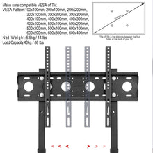 TV Floor Stand Tall TV Stand Height Adjustable TV Mount Free Standing TV Bracket for 32”-65” Flat Panel LED LCD Screens