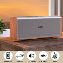 DOSS Home Wireless Speaker Bluetooth 5.3 Powerful 80W Superior Sound Bass Subwoofer Sound Box TWS True Stereo Pairing Speakers