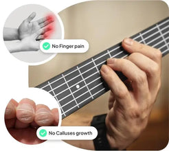 AeroBand Painless Guitar & Guitar Smart Silicone Strings Bluetooth And 8 Sounds USB MIDI Function