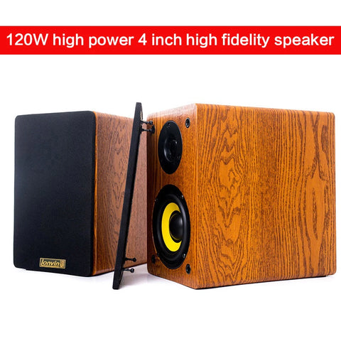 120W High-power High-fidelity Speaker Home HIFI Fever Passive Audio Home Theater Bookshelf Desktop Surround 4 Inch Speakers