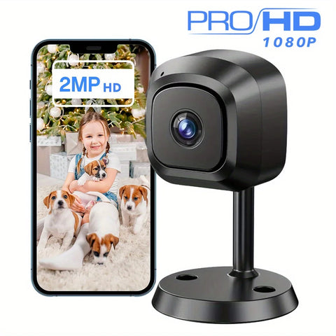 2.4GHz Wi-Fi mini security camera, 1080p HD night vision baby monitor, pet camera with mobile app, motion detection