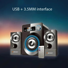 Professional Computer Audio Full Set DJ Sounds System BT Speakers with Amplifier Colorful LED Light Wired Subwoofer Speaker Set