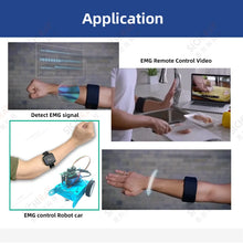 EMG Armband Dry Electrode Muscle Sensor Wearable Device Gesture Control Game Robot Bluetooth With Upper PC Software for Arduino