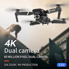 2024 E88pro 4K HD Dual Camera Drone Optical Flow Aerial Photography Four Axis Aircraft Fixed Height Remote Control Aircraft Toy