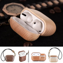 for Airpods Pro AirPods - Cover Case Protector Skin with Wireless Charging Case Made of Unique Wood for Airpods 1,2&3