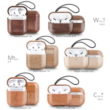 for Airpods Pro AirPods - Cover Case Protector Skin with Wireless Charging Case Made of Unique Wood for Airpods 1,2&3