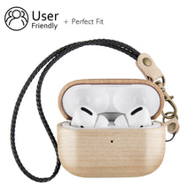 for Airpods Pro AirPods - Cover Case Protector Skin with Wireless Charging Case Made of Unique Wood for Airpods 1,2&3