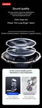 Original Lenovo Air Pro 6 TWS Wireless Headphones Fone Bluetooth Earphones Mic Pods InEar Earpods Pro6 Earbuds Sport Headset